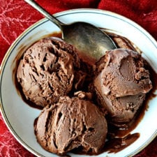 homemade chocolate ice cream