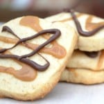 cardamon cookie with chocolate and espresso glaze