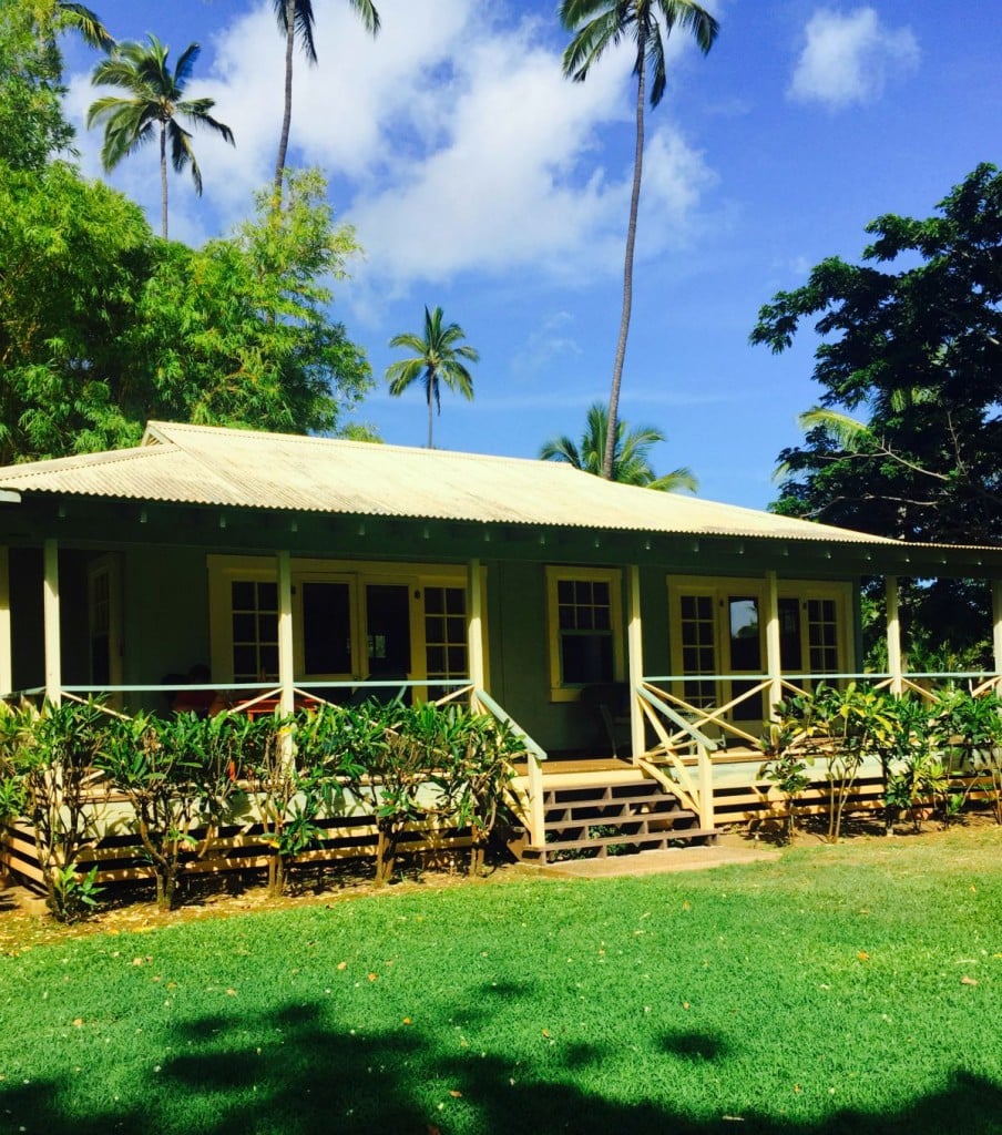 small cottage at Waimea Plantation Cottages on Kauai 