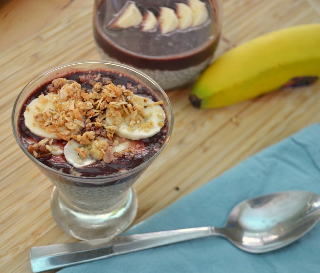 chia acai pudding