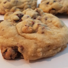 chocolate chip cookie with pepitas and cranberries