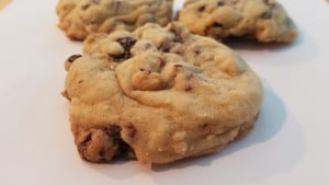 chocolate chip cookie with pepitas and cranberries