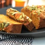 Pumpkin Bread Recipe that rivals Starbucks. Topped with pepitas and walnuts. Yum! | www.thesurferskitchen.com