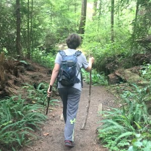 hiking at hoh rainforest