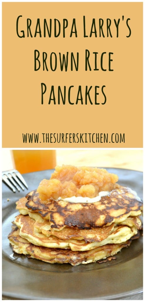 brown rice pancakes with applesauce 