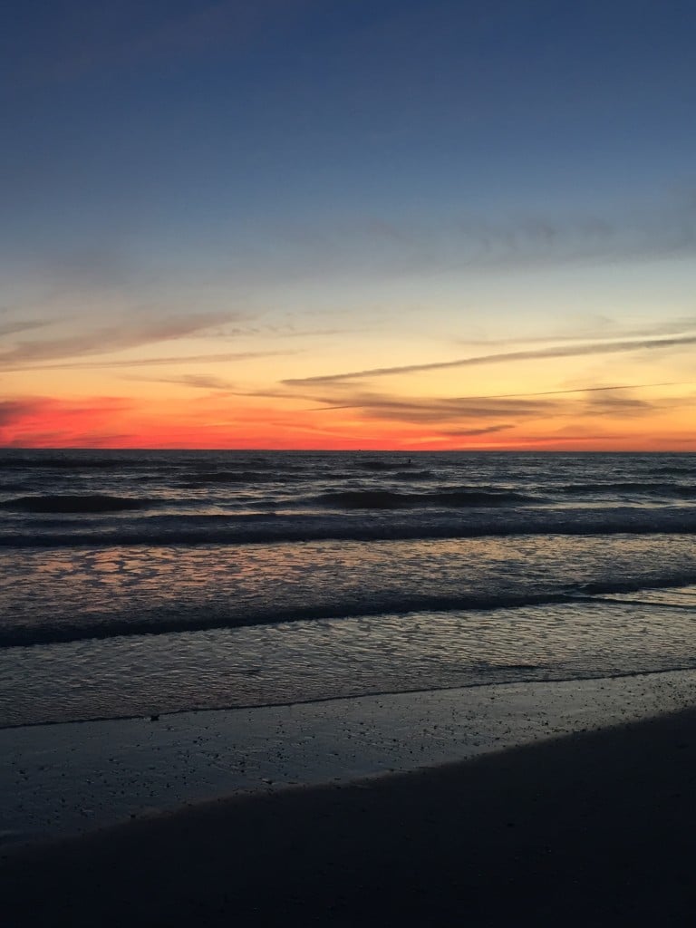 sunset at lido beach in sarasota