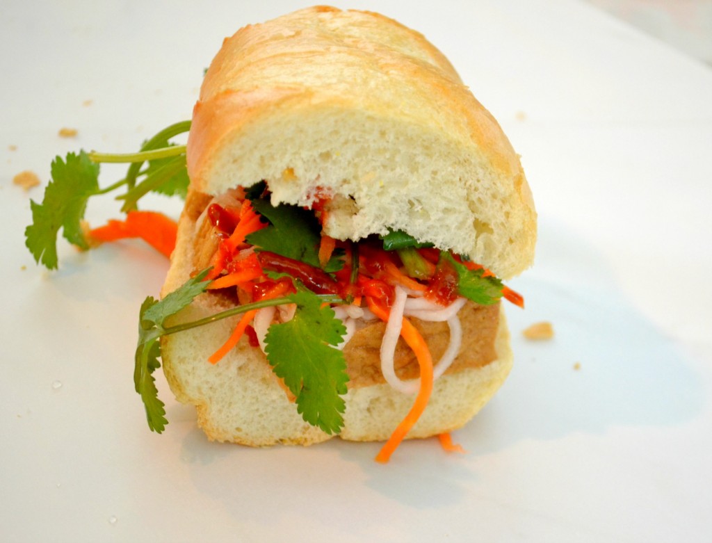 The Vietnamese Banh Mi is my favorite sandwich because of the combination of wildly different flavors and the freshness of it. Perfect for spring! 
