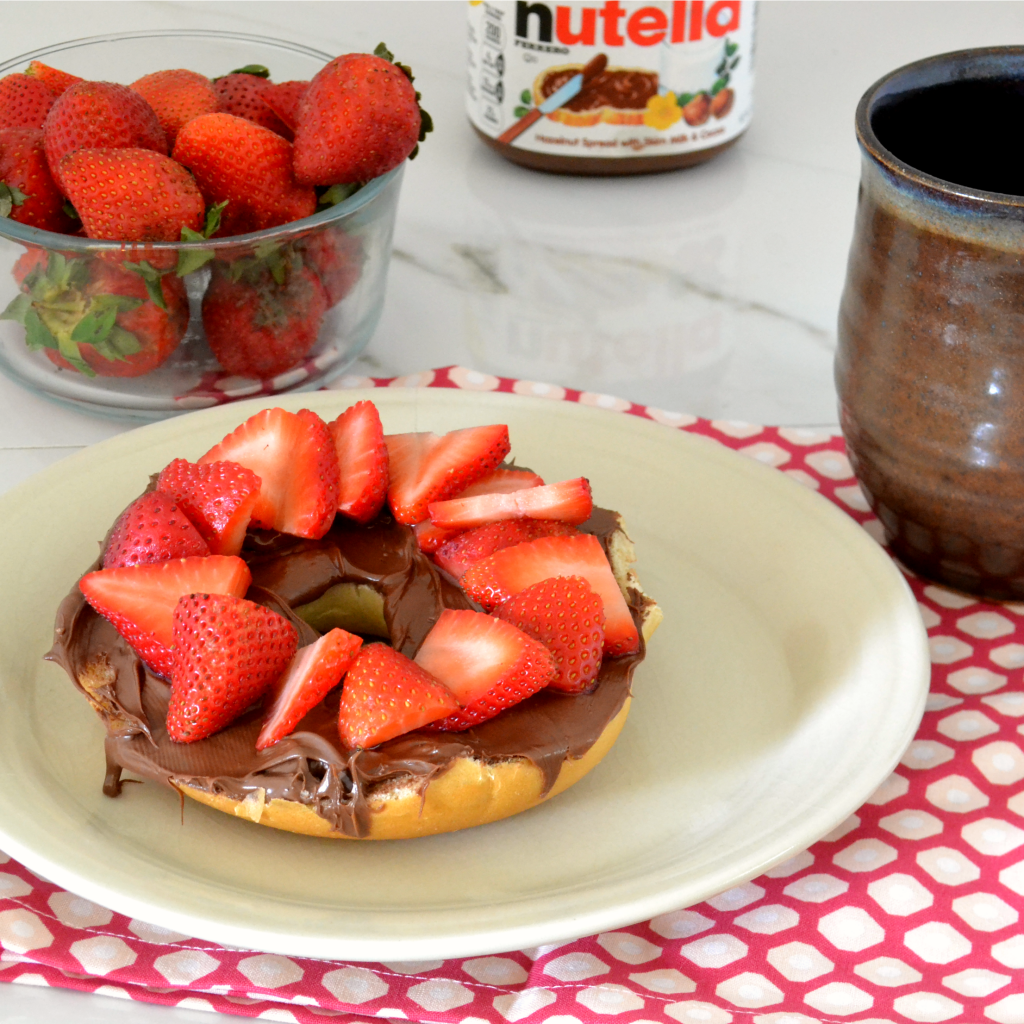 Strawberry Nutella Bagel Recipe The Surfer's Kitchen