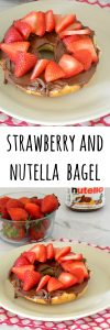 Strawberry Nutella Bagel--A decadent morning treat, inspired by the Surfinista Cafe in Cocoa Beach, Florida.