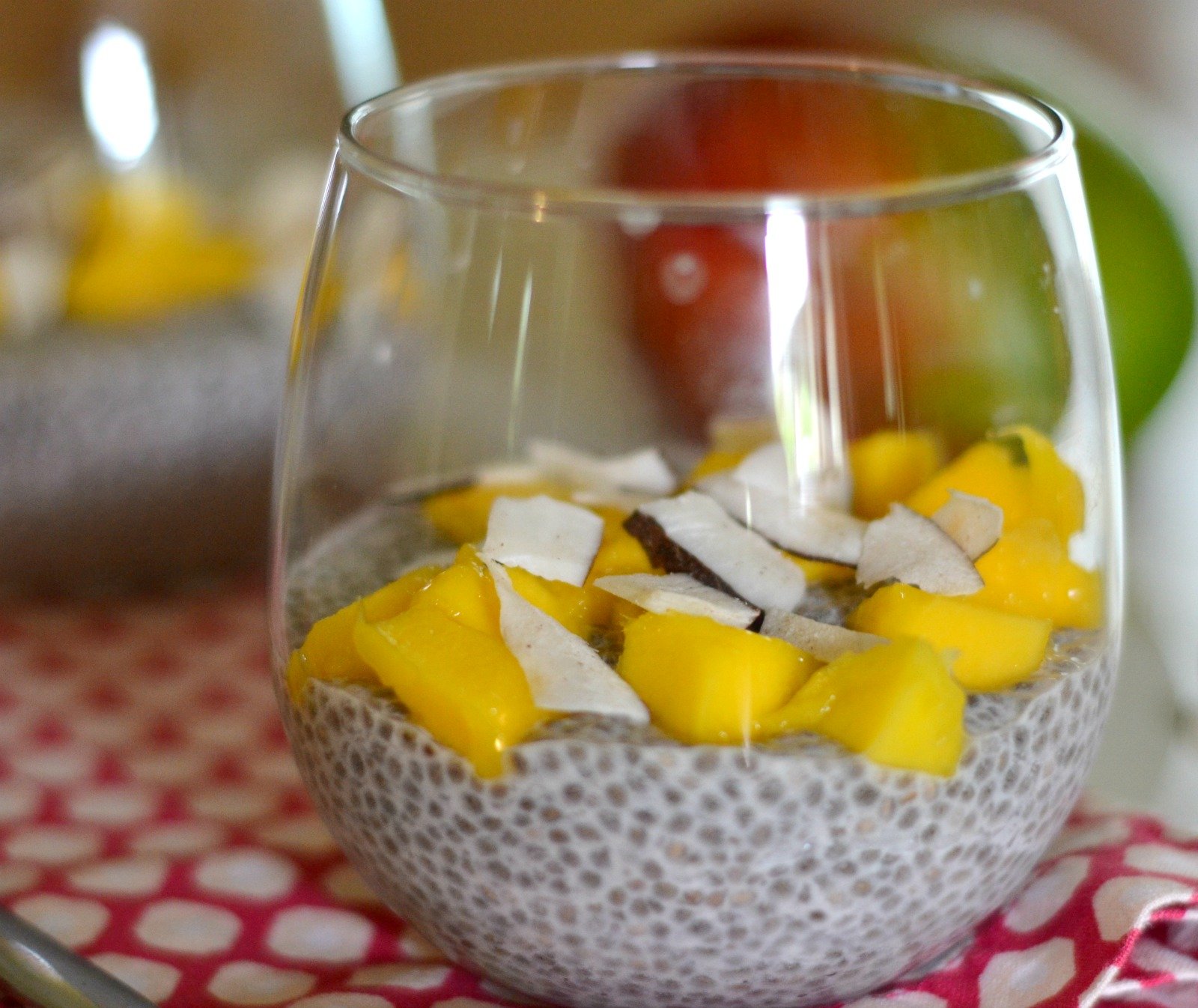 Tropical Chia Pudding| You can't go wrong when you top your chia with mango and coconut. | www.thesurferskitchen.com