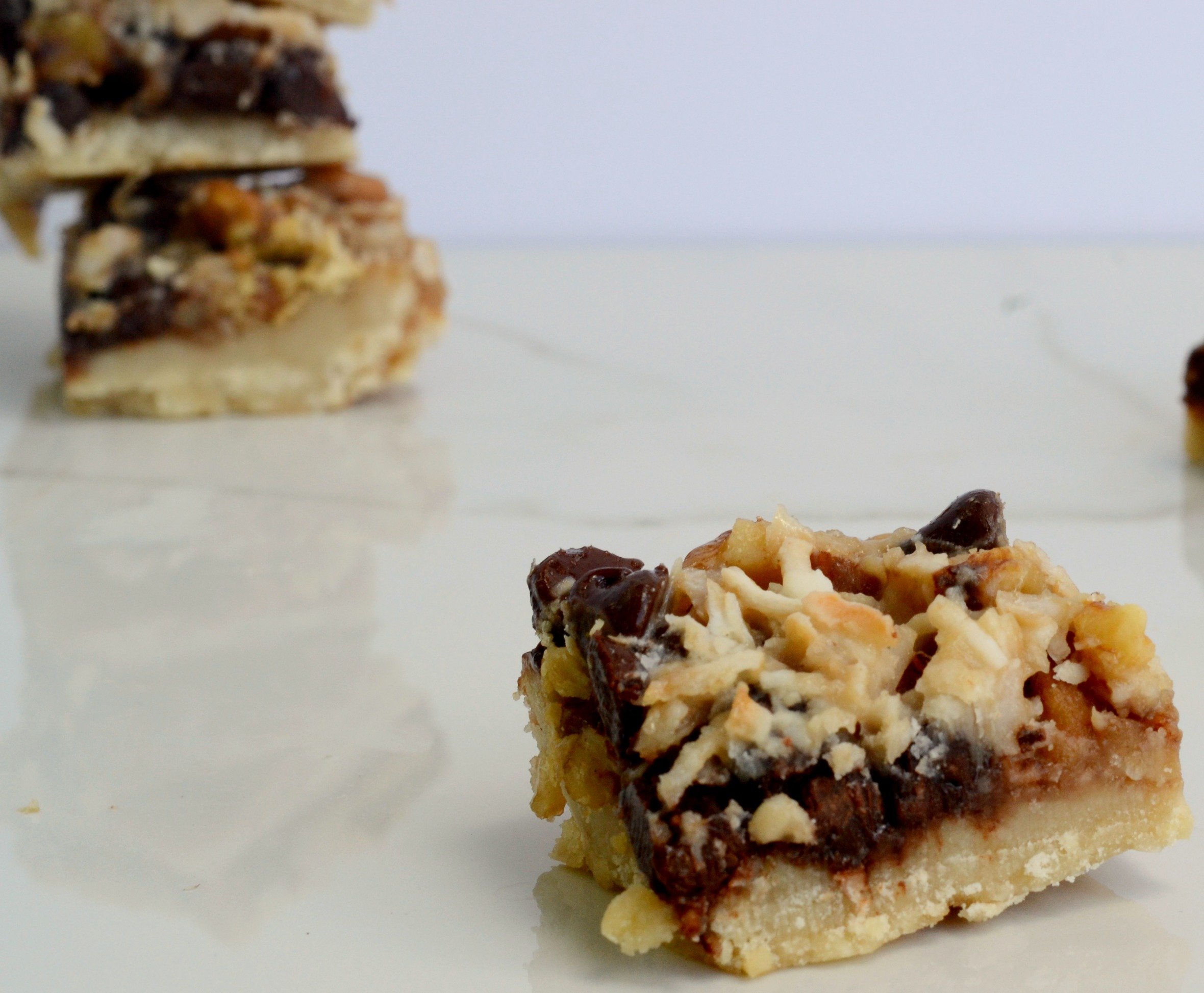 It might be hard to believe that these five layer bars can be vegan but it is true! Vegan food can be fun! | www.thesurferskitchen.com
