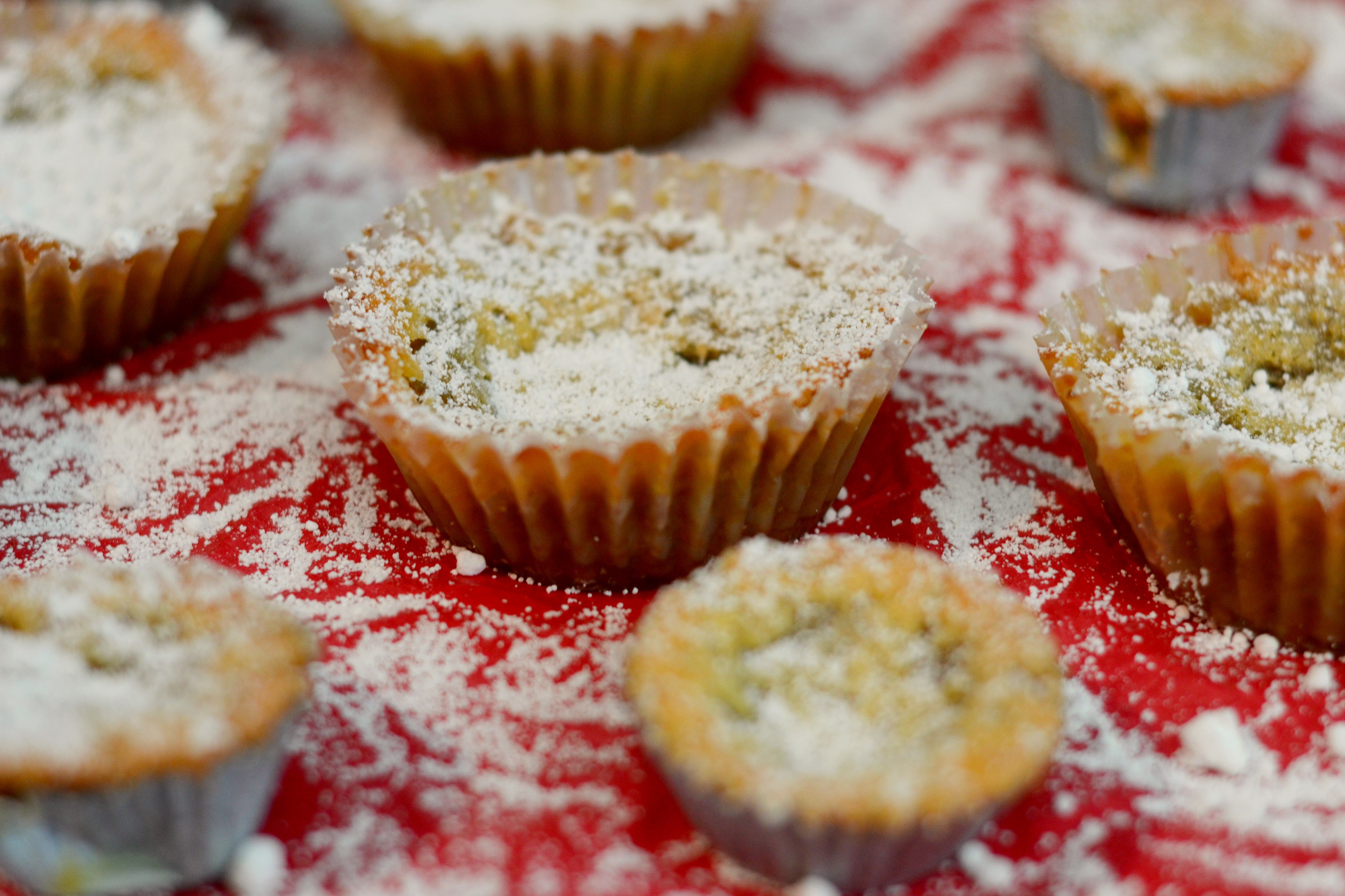 Mini Crack Pie topped with powdered sugar