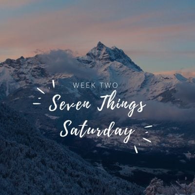Seven Things Saturday: Week 2