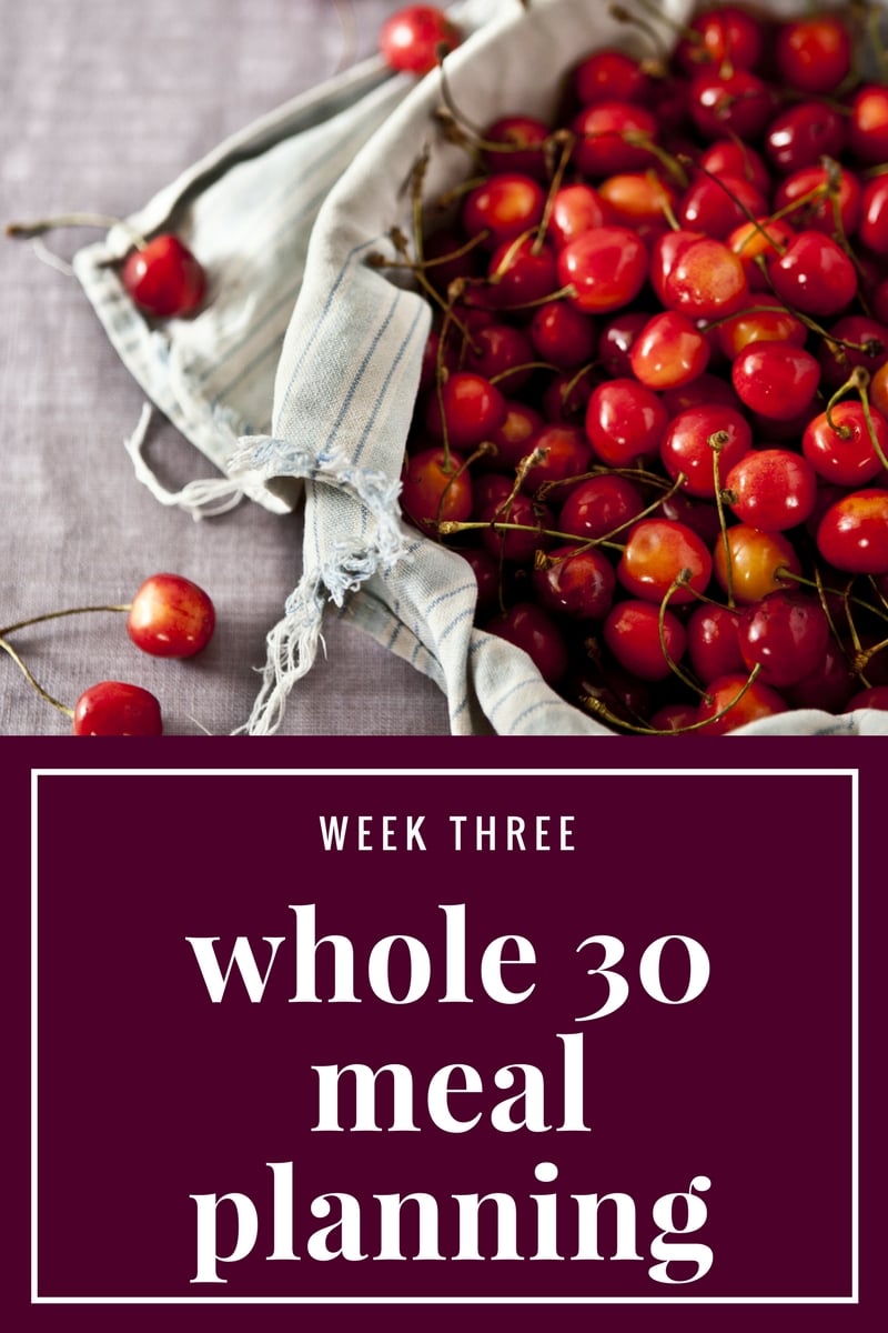 Whole 30 Meal Plan Week 3