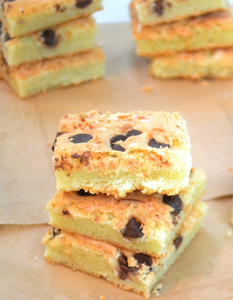 Hawaiian Butter Mochi with Chocolate chips
