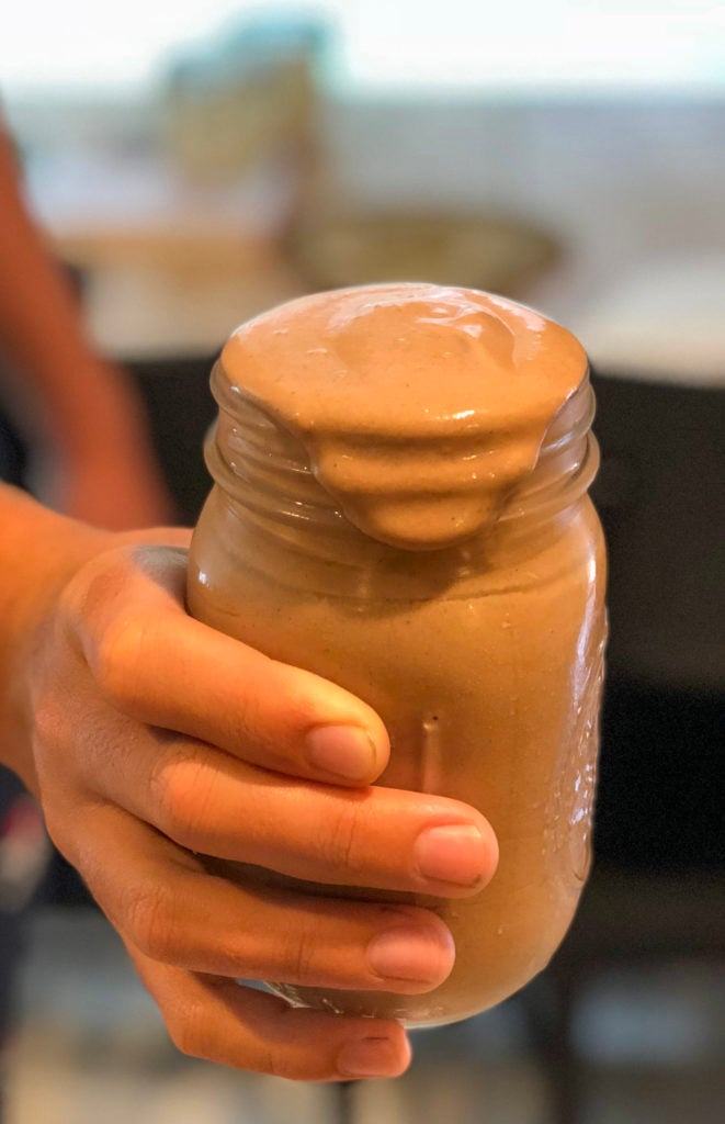 Chocolate Banana Peanut Butter Smoothie