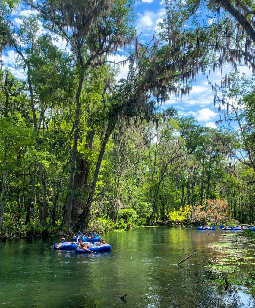 tubing down Ichetucknee Springs